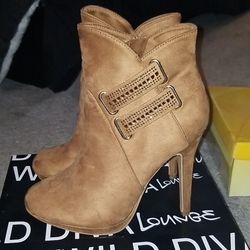 Tan Sued Forever  Booties